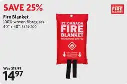 Home Hardware Canada fire blanket offer
