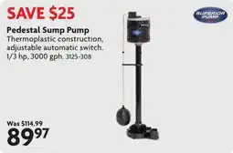 Home Hardware Superior Pump Pedestal Sump Pump offer