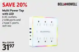 Home Hardware Bell+howell multi power tap with led offer