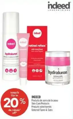 Pharmaprix Indeed skin care products offer