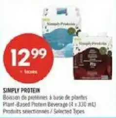 Pharmaprix Simply Protein Plant-Based Protein Beverage offer
