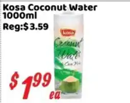 Nations Fresh Foods Kosa coconut water offer