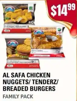 Atiya's Fresh Farm Al safa chicken nuggets/ tenderz/ breaded burgers offer