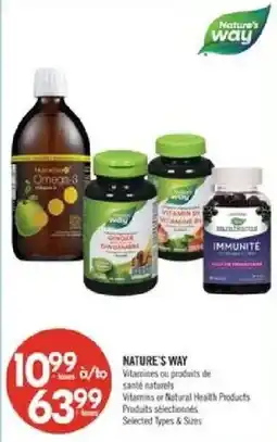 Pharmaprix Nature's Way Vitamines ou produits de santé naturels offer