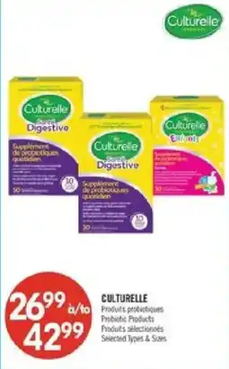 Pharmaprix Culturelle probiotic products offer