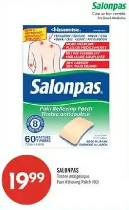 Pharmaprix Salonpas Pain Relieving Patch offer