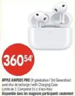Pharmaprix apple airpods pro 3rd generation offer