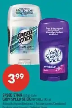 Pharmaprix Speed Stick lady speed stick invisible offer