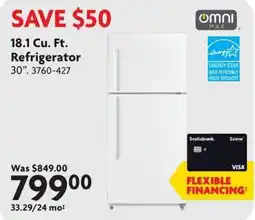 Home Hardware Omni Max refrigerator offer