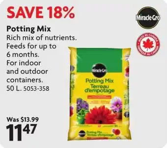 Miracle-Gro potting mix