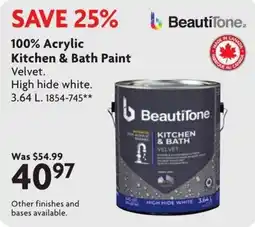 Home Hardware Beautitone kitchen & bath paint offer
