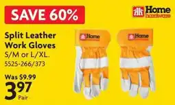 Home Hardware Home hardware split leather work gloves offer