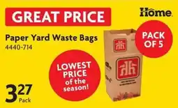 Home Hardware Home Paper Yard Waste Bags offer