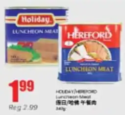 Btrust Supermarket Holiday hereford luncheon meat offer