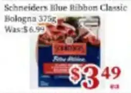 Nations Fresh Foods Schneiders blue ribbon classic bologna offer