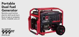 Home Hardware Benchmark portable dual fuel generator offer
