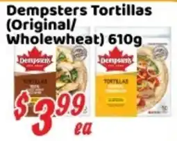 Nations Fresh Foods Dempsters Tortillas (Original/Wholewheat) offer