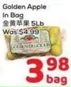 Golden Apple In Bag