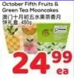 Foody Mart October Fifth Fruits & Green Tea Mooncakes offer