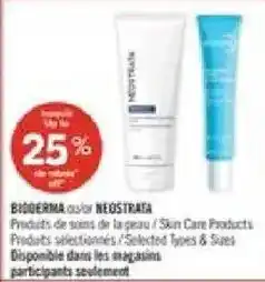Pharmaprix Bioderma or NeostRata Skin Care Products offer