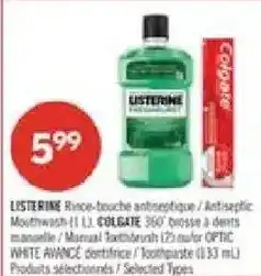 Pharmaprix LISTERINE Rinse-bouche antiseptique / Antiseptic Mouthwash offer