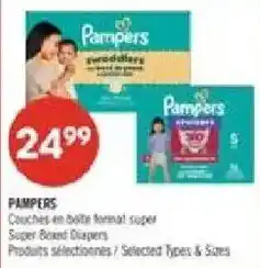 Pharmaprix Pampers super boxed diapers offer