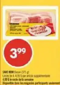 Pharmaprix No Name Bacon offer