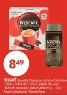 Pharmaprix Nescafe espresso concentrate offer