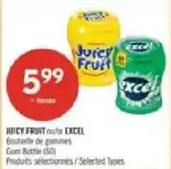 Pharmaprix Juicy Fruit or Excel offer