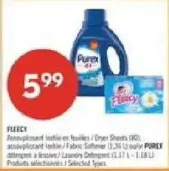 Pharmaprix Purex fabric softener dryer sheets offer