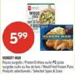 Pharmaprix Hungry-man frozen entrees or pc pizza offer