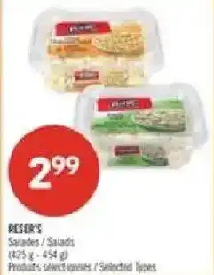 Pharmaprix Reser's salads offer