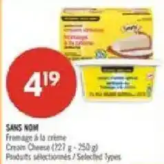 Pharmaprix Sans nom fromage a la crème offer