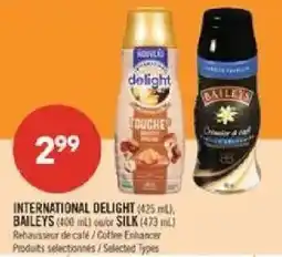Pharmaprix International Delight Baileys or Silk Coffee Enhancer offer