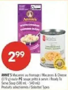 Pharmaprix Annie's Macaroni au fromage / Macaroni & Cheese offer