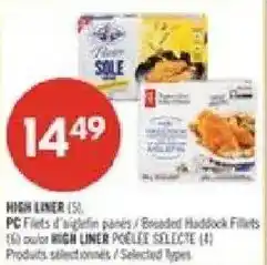 Pharmaprix High Liner breaded haddock fillets offer