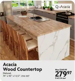Home Hardware Q-Acacia Acacia Wood Countertop offer