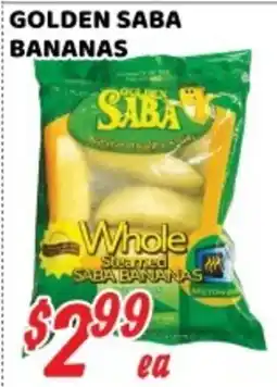 Nations Fresh Foods Golden Saba whole steamed saba bananas offer