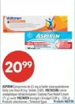 Pharmaprix Aspirin daily low dose 81 mg tablets offer