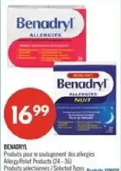 Pharmaprix Benadryl allergy relief products offer