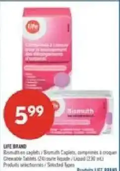 Pharmaprix LITE BRAND Bismuth caplets offer