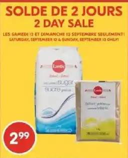 Pharmaprix Lantic sugar offer