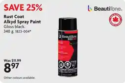 Home Hardware Beautitone rust coat alkyd spray paint offer
