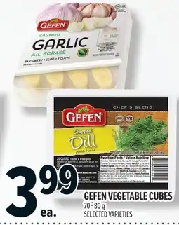 Metro Gefen vegetable cubes offer