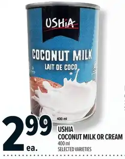 Metro Ushia coconut milk or cream offer