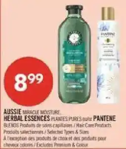 Pharmaprix Aussie miracle moisture herbal essences plantes pures oultre pantene offer