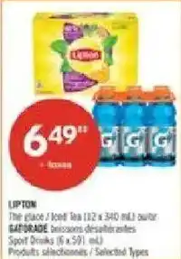 Pharmaprix Lipton iced tea offer