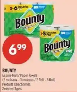 Pharmaprix Bounty paper towels offer