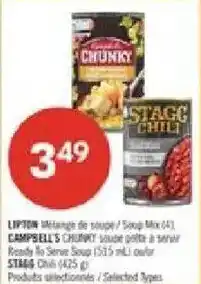 Pharmaprix Lipton Campbell's Chunky soup mix offer
