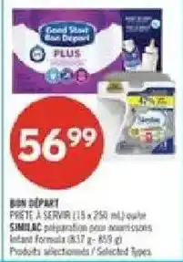 Pharmaprix Good Start Blue Depot Plus infant formula offer